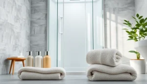 Optimale duschkabine 90x90 komplett in modernem Badezimmer mit eleganten Details