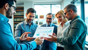 Enhancing Contract Management effectiveness through team collaboration in a modern office.