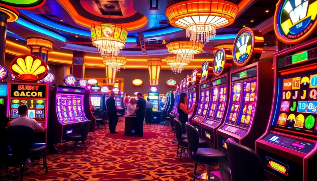 Experience thrilling moments at slot gacor machines with vibrant gameplay and lucky winners.