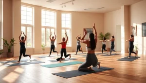 多様な参加者がいる静かなスタジオでのホットヨガのおすすめ。